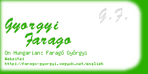 gyorgyi farago business card